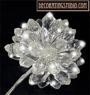 crystal flower centerpiece